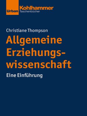 cover image of Allgemeine Erziehungswissenschaft